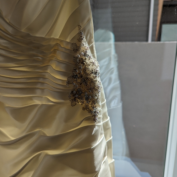 David's Bridal Trumpet Wedding Gown - Picture 4 of 13